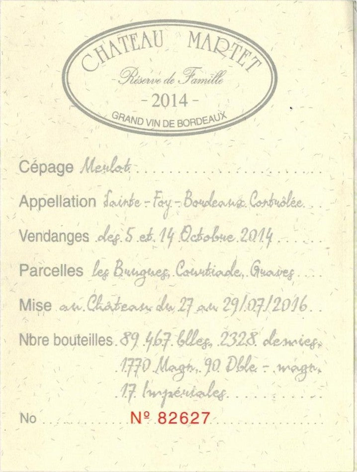 La Réserve de Famille 2014